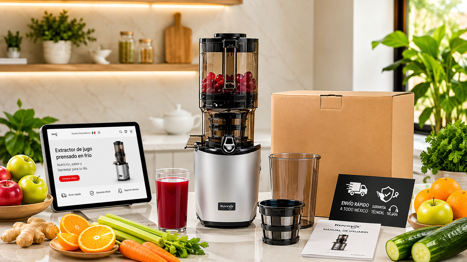 ¿Qué servicios de entrega existen para extractores de jugo enMéxico?