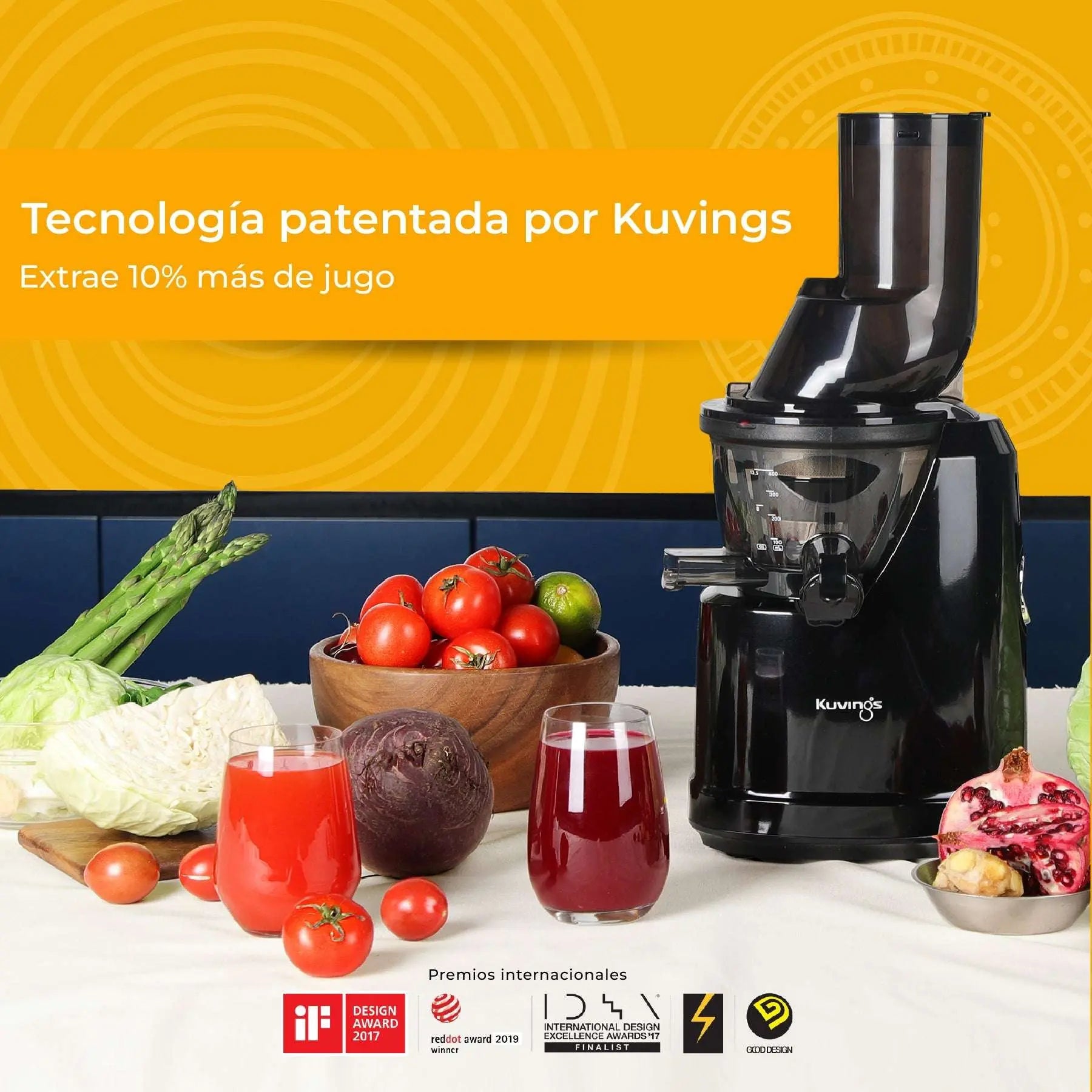 B1700 | Extractor de Jugos para el Hogar KUVINGS MÉXICO
