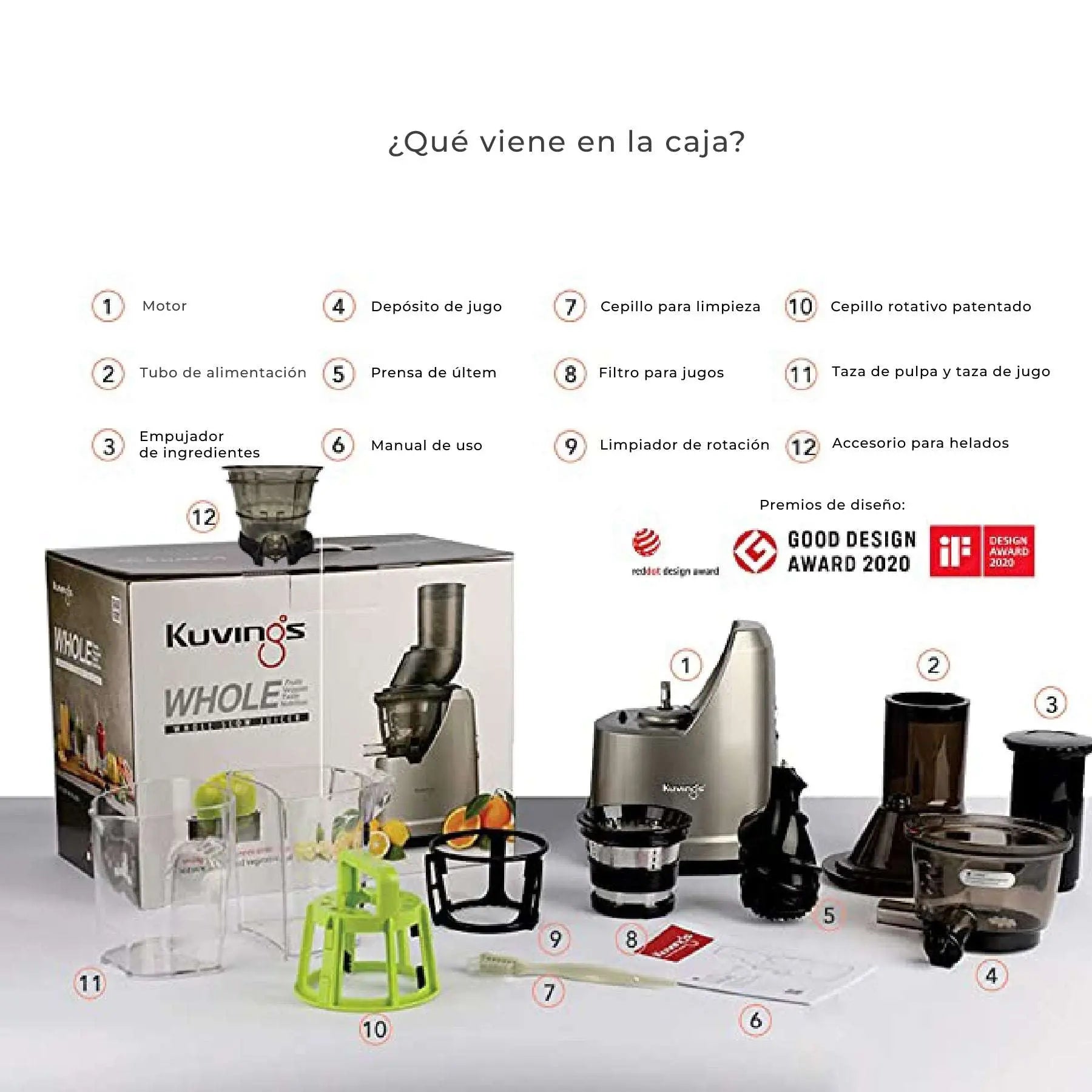 B1700 | Extractor de Jugos para el Hogar KUVINGS MÉXICO