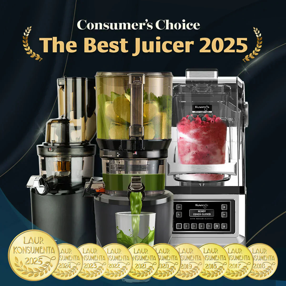 Kuvings ganó el premio Consumer's Choice Award de forma continua durante 10 años